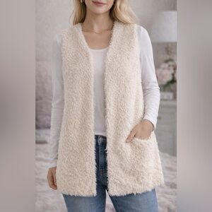 Elegant Cream Sleeveless Vest